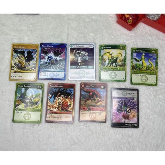 Bakugan Bundle Green 4 Arena Brawlers With Case Cards - Picture 4 of 10
